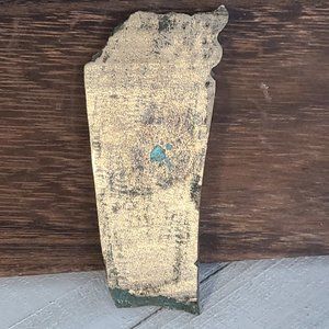 Raw Copper Ore Rock Slice Thin Mineral Patina Jewelry Makings